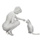 Diorama model building product photo 0: Pretty girl kneeling next to her cat (Ref No. A21)