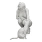 Diorama model building product photo 0: Pretty girl kneeling next to her cat (Ref No. A21)