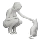 Diorama model building product photo 0: Pretty girl kneeling next to her cat (Ref No. A21)