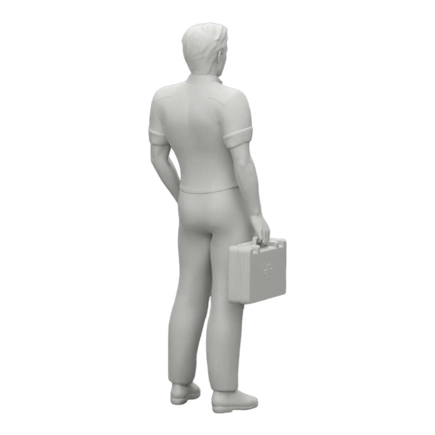 Diorama model building product photo 0: Medic stands ready with a first aid kit (Ref No. A28)