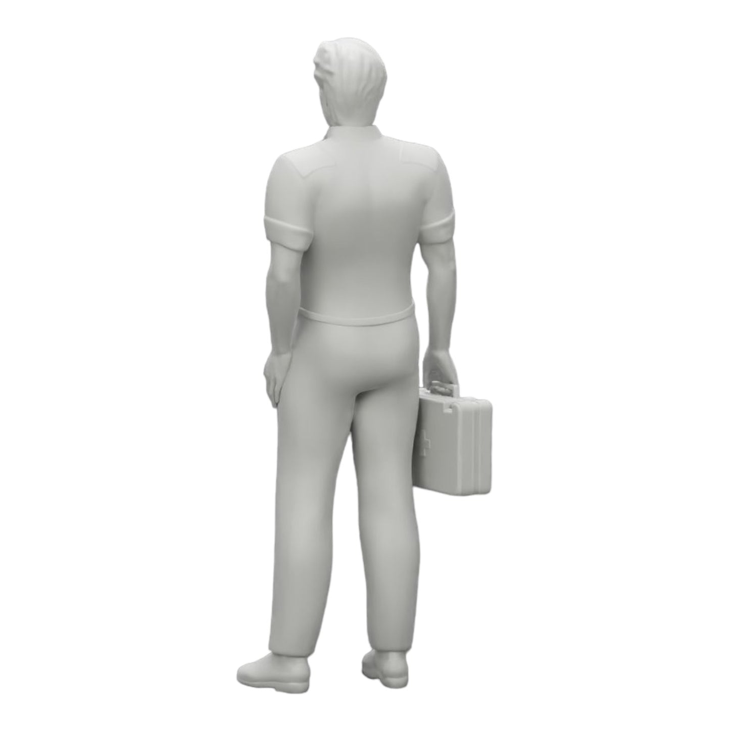 Diorama model building product photo 0: Medic stands ready with a first aid kit (Ref No. A28)