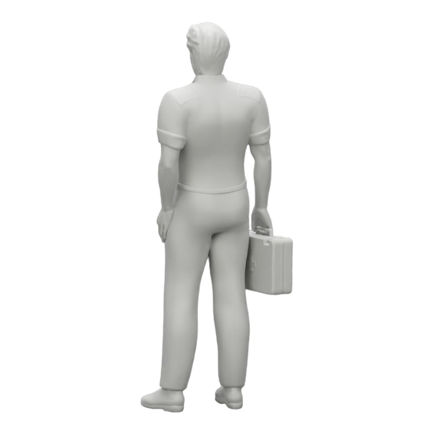 Diorama model building product photo 0: Medic stands ready with a first aid kit (Ref No. A28)