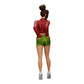 Diorama model building product photo 0: Sexy girl in shorts and open mini shirt with hands in back pocket (Ref No. A38)