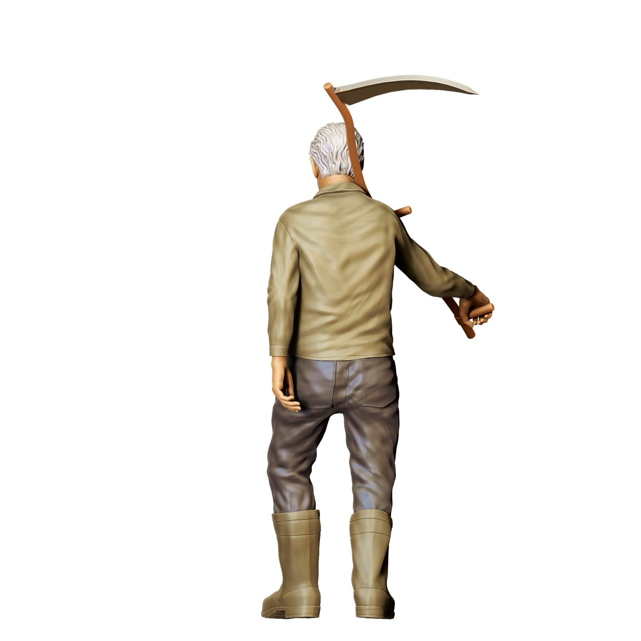 Miniature Figure: Farmer with Scythe A - Old Farmer at Work (No. 299)