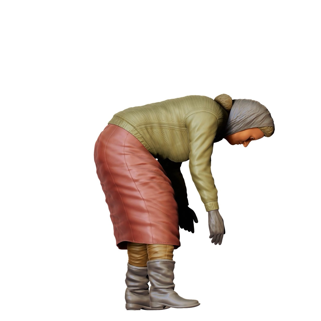 Miniature Figure: Farmer's Wife in the Field - Old Farmer at Work (No. 301)