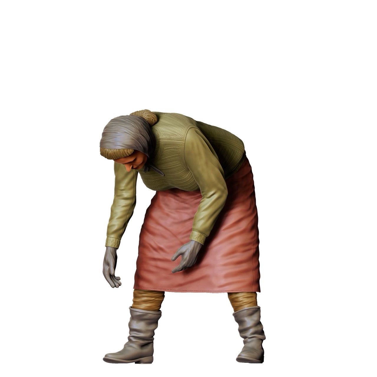 Miniature Figure: Farmer's Wife in the Field - Old Farmer at Work (No. 301)