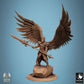 Product photo Tabletop 28mm Lord of the Print (LotP) 0: Fantasy figure: Winged Angel Warrior Seraph, Archangel Champion with Greatsword, Celestial Paladin (24_09_B3)