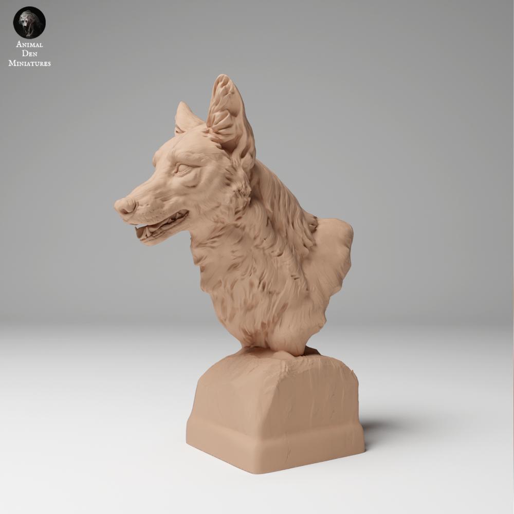 Product photo animal figure Animal Den Miniatures 0: Wild animal figure: Coyote - Bust (24_11_11)