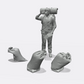Product photo miniature furniture, diorama and model building 0: Storage and organization: Bags 3 - Bag full of grain or sandbag (Ref. 51D)