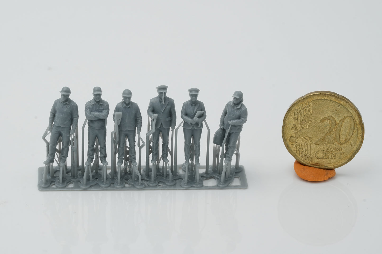 Diorama model building product photo 0: Railway staff figures set 2 - 6 figures (h0_28)