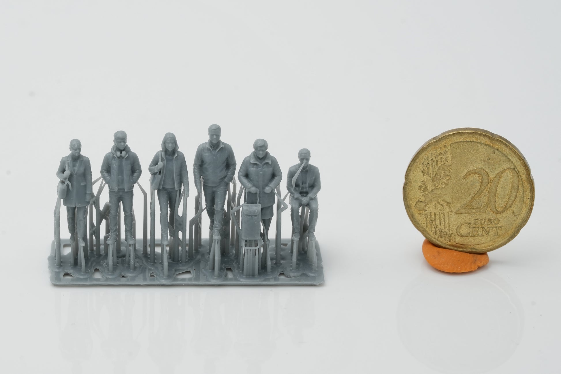 Diorama model building product photo 0: Passersby figure set 2 - 6 figures (h0_29)