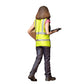 Diorama model-making product photo 2: Standing figure: delivery woman with parcels & handheld scanner (Ref. No. 522)