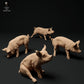 Product photo Animal Figure Diorama, Model Building: 0: Farm Animal Figures: Piglets (4 pieces) - Berkshire Pig