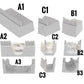 Produktfoto Tabletop 28mm Geländeteile, Häuser, Dekoration und Bits von Creation Conquest (CC)  0: Stadtmauer A3- Kingdom Of Saxonia - Mittelalterliches Dorf der Pferdeherren