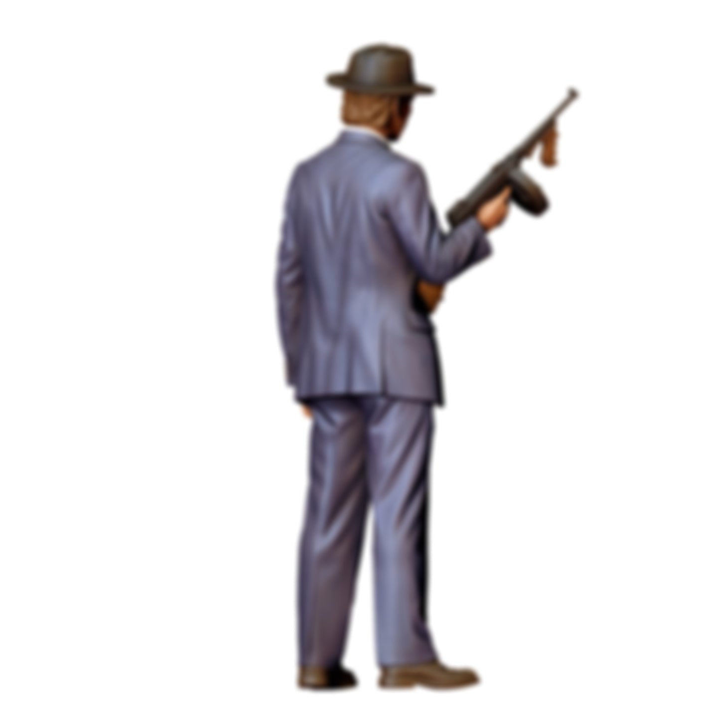3DP Miniatures 1: Stehende Figur: Mann im Anzug mit Hut in der Hand (Ref. Nr. 516)