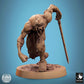 Product photo Tabletop 28mm Lord of the Print (LotP) 0: Tabletop miniature: Ghoul Ravager, undead spear carrier in storm attack, berserker with bone mask (24_11_C11)