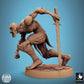 Product photo Tabletop 28mm Lord of the Print (LotP) 1: Tabletop miniature: Ghoul Ravager, undead spear carrier in storm attack, berserker with bone mask (24_11_C11)
