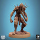 Product photo Tabletop 28mm Lord of the Print (LotP) 0: Tabletop miniature: Ghoul Ravager - undead berserker and warrior with serrated blade and spiked shoulder plates, elite melee fighter (24_11_C27)