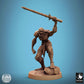Product photo Tabletop 28mm Lord of the Print (LotP) 0: Tabletop miniature: Ghoul Ravager, undead warrior with jagged blade - dark champion and monstrous melee fighter (24_11_C37)