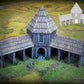 Product photo Tabletop 28mm terrain pieces, houses, decorations, and bits from Creation Conquest (CC) 0: Stables - Kingdom Of Saxonia - Medieval village of the horse lords