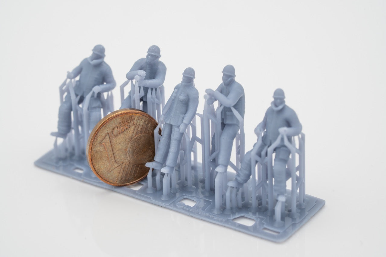 Product photo Figure H0, 1:72 - 0: Firefighter Figures Set