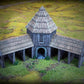 Product photo Tabletop 28mm terrain pieces, houses, decorations, and bits from Creation Conquest (CC) 0: Stables - Kingdom Of Saxonia - Medieval village of the horse lords