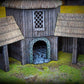 Product photo Tabletop 28mm terrain pieces, houses, decorations, and bits from Creation Conquest (CC) 0: Stables - Kingdom Of Saxonia - Medieval village of the horse lords