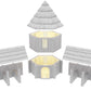Product photo Tabletop 28mm terrain pieces, houses, decorations, and bits from Creation Conquest (CC) 0: Stables - Kingdom Of Saxonia - Medieval village of the horse lords