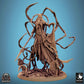 Product photo Tabletop 28mm Lord of the Print (LotP) 0: Tabletop miniature: vengeful Banshee / Wraith - undead spellcaster with thorned polearm (24_10_H)