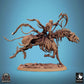 Product photo Tabletop 28mm Lord of the Print (LotP) 0: Tabletop miniature: Undead Scythe Rider - Wraith-Rider Ghost Knight, cursed cavalryman with double-bladed scythe on skeletal steed in storm charge (24_10_E1)