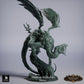 Product photo Tabletop 28mm Lord of the Print (LotP) 0: Tabletop miniature: Vulture Demon / Hollow Vulture - flying chimera, terror bird in a dive with claws, torn wings, and whip tail (26_03_D1)