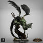 Product photo Tabletop 28mm Lord of the Print (LotP) 1: Tabletop miniature: Vulture Demon / Hollow Vulture - flying chimera, terror bird in a dive with claws, torn wings, and whip tail (26_03_D1)