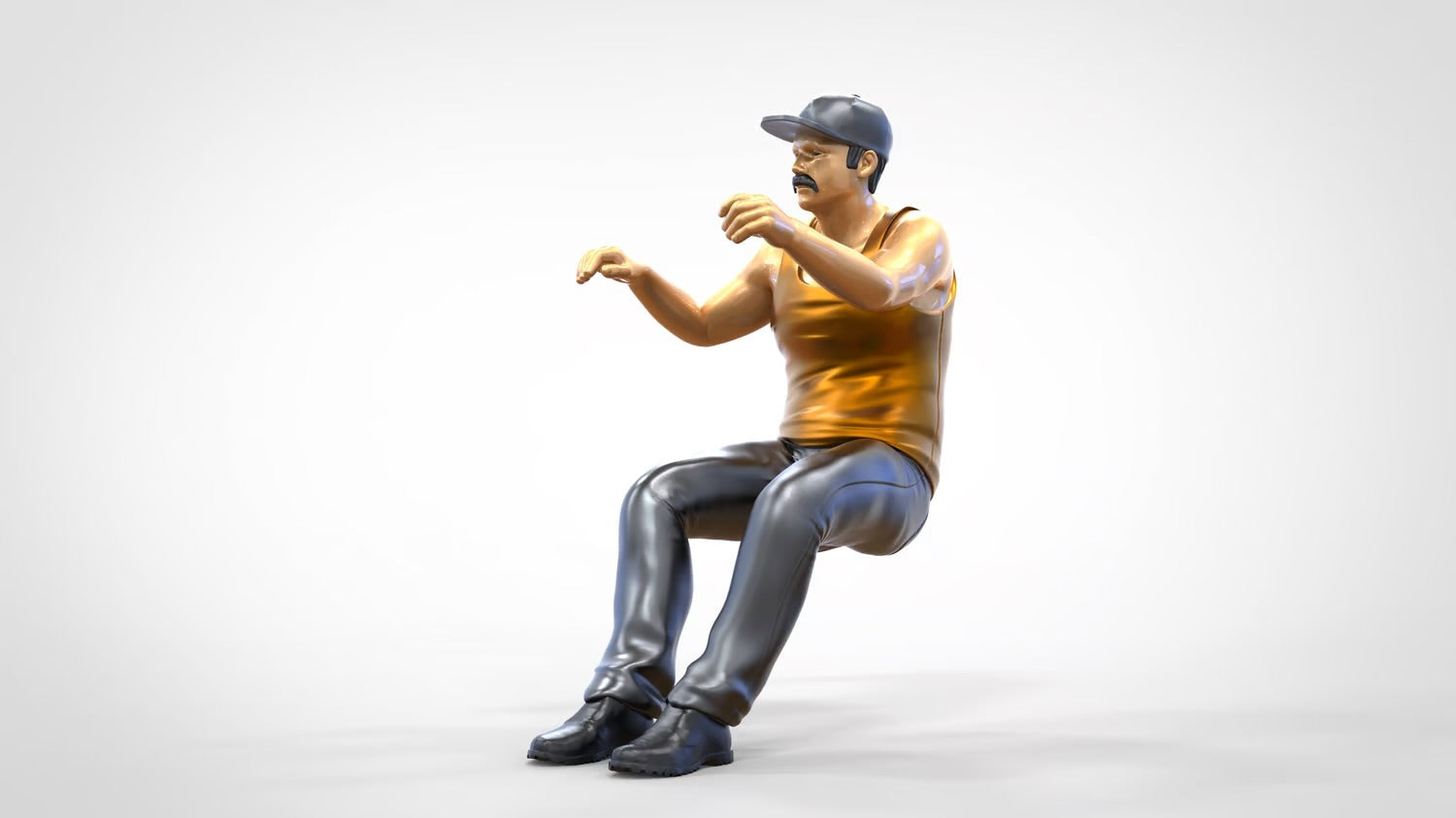 Product photo 0: Machine Driver - With Cap - In Vehicle
