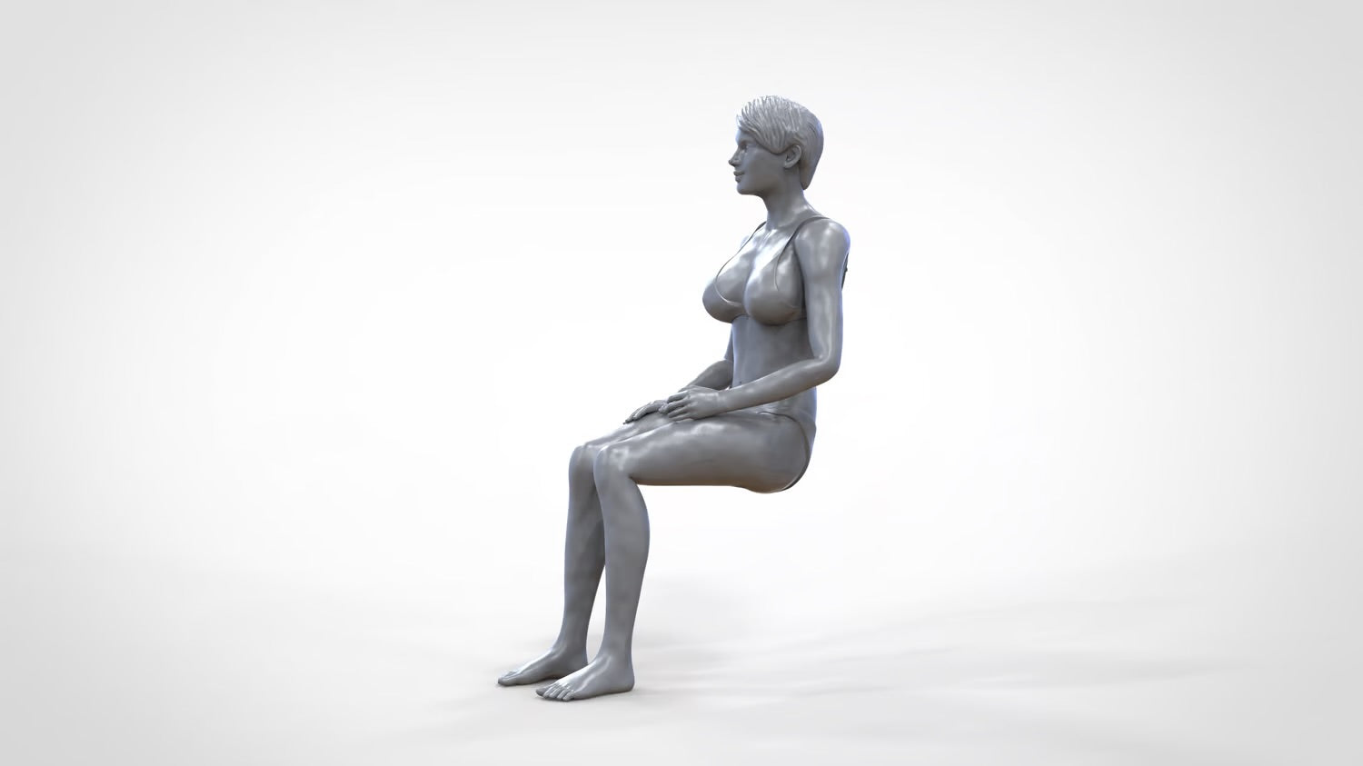 Product photo 0: Woman in bikini - sitting