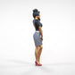 Product photo 0: Woman in skirt and blouse