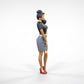 Product photo 0: Woman in skirt and blouse