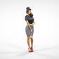 Product photo 0: Woman in skirt and blouse