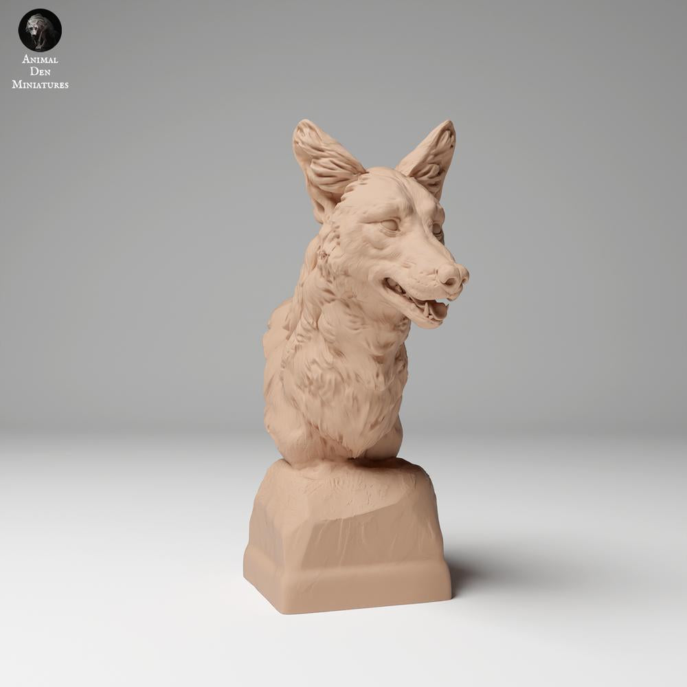 Product photo animal figure Animal Den Miniatures 1: Wild animal figure: Coyote - Bust (24_11_11)