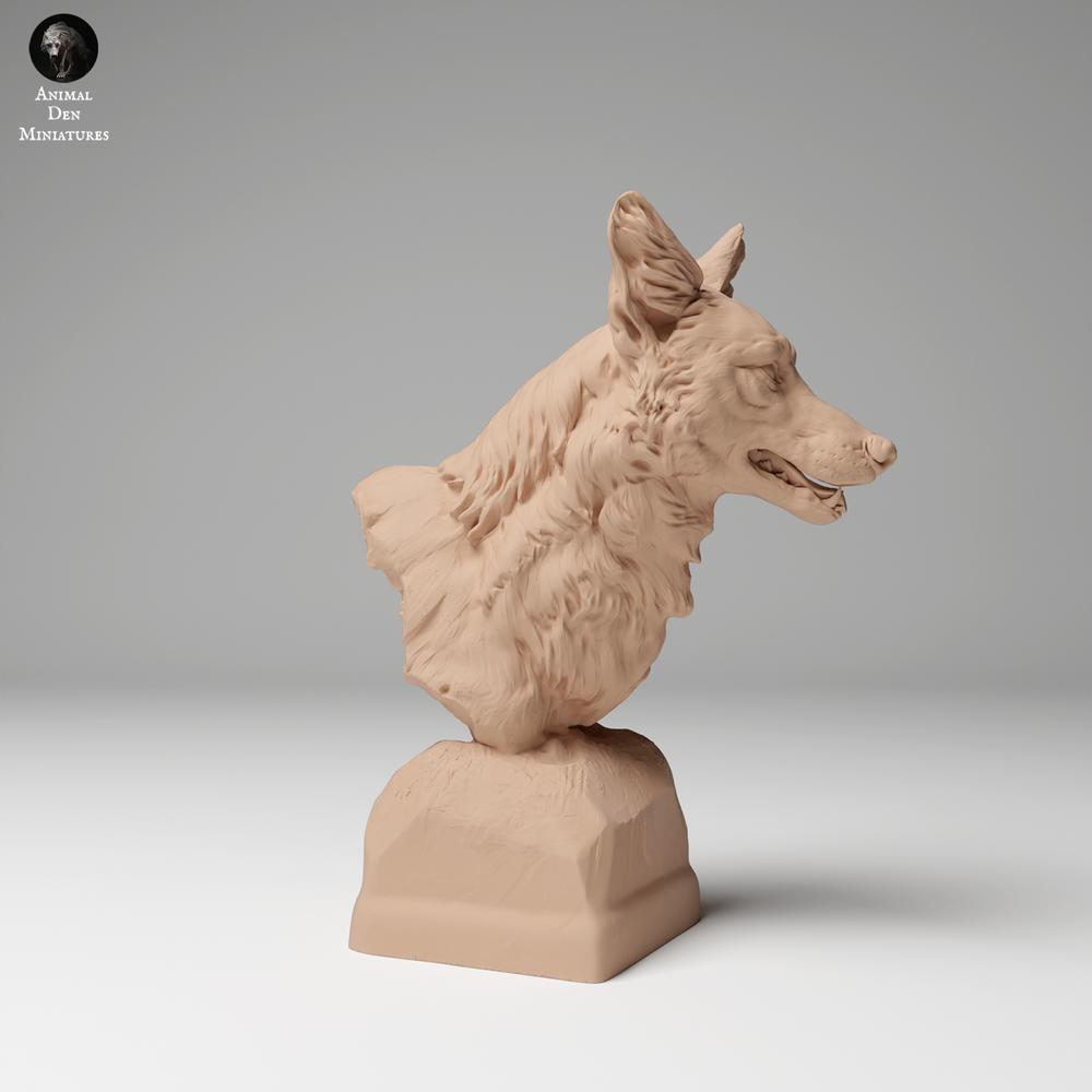 Product photo animal figure Animal Den Miniatures 2: Wild animal figure: Coyote - Bust (24_11_11)