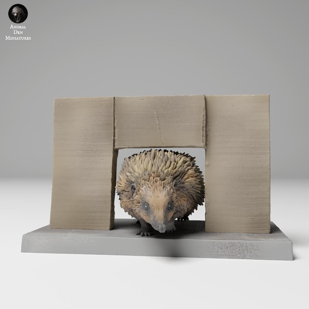Product photo 3: Wildlife animal figure: European hedgehog - crossing a fence (24_11_06)