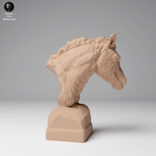 Product photo animal figure Animal Den Miniatures 0: Wildlife animal figure: Przewalski Horse - Bust (24_12_15)