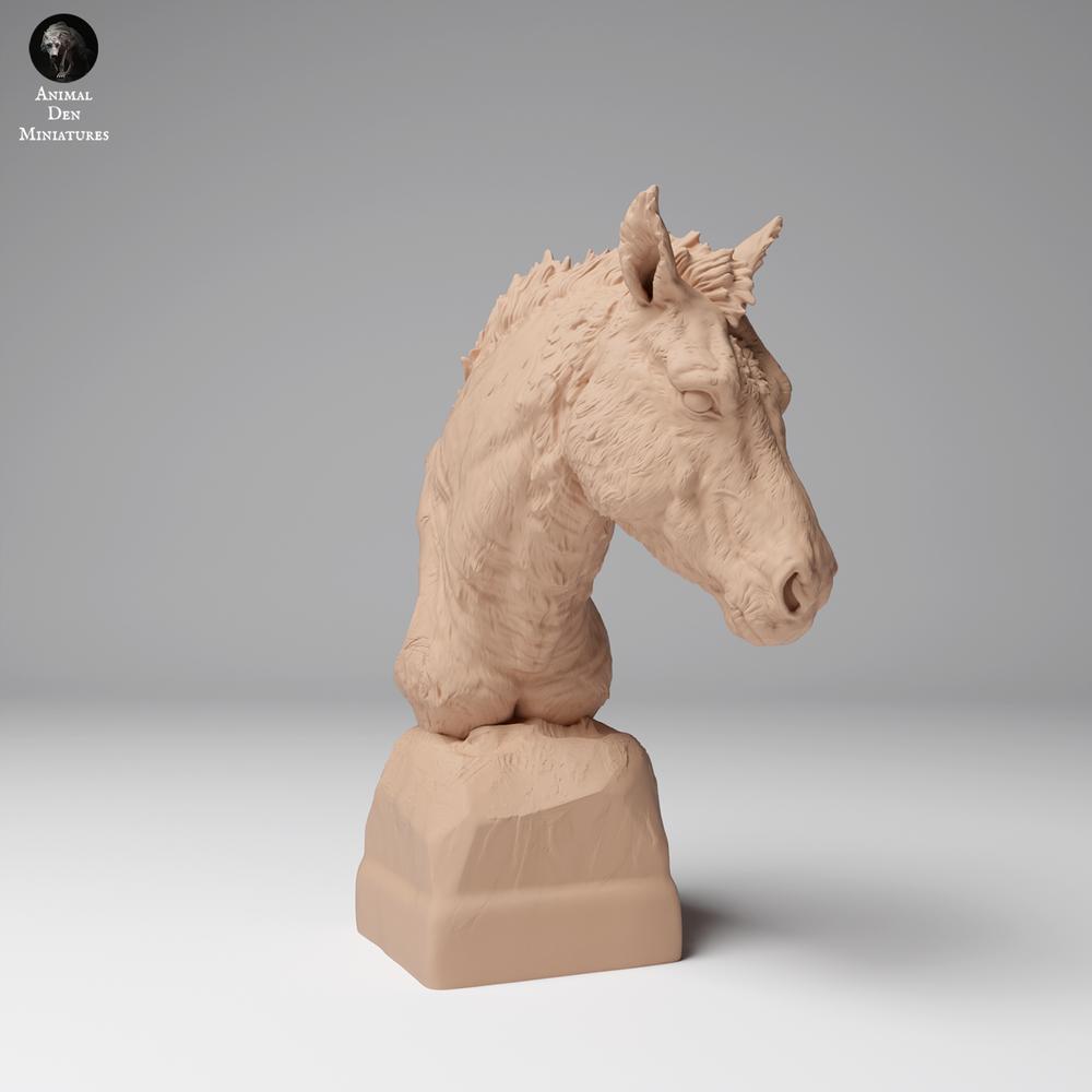 Product photo animal figure Animal Den Miniatures 1: Wild animal figure: Przewalski's Horse - Bust (24_12_15)