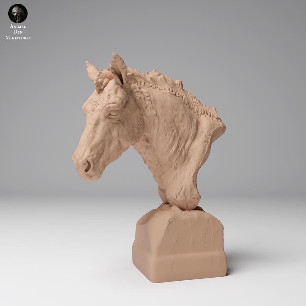 Product photo animal figure Animal Den Miniatures 2: Wild animal figure: Przewalski's Horse - Bust (24_12_15)