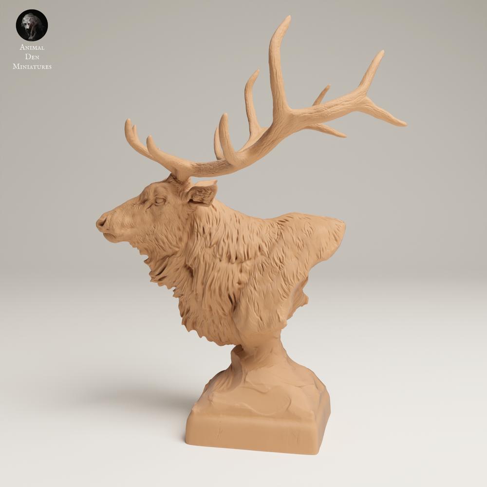 Product photo animal figure Animal Den Miniatures 0: Wild animal figure: Wapiti - Bust (25_06_15)