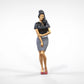 Product photo 0: Woman in skirt and blouse