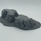 Product photo Tabletop 28mm The Printing Goes Ever On (TPGEO) 0: Hill Terrain Type F - Gentle Rise in Grassland - Rocks