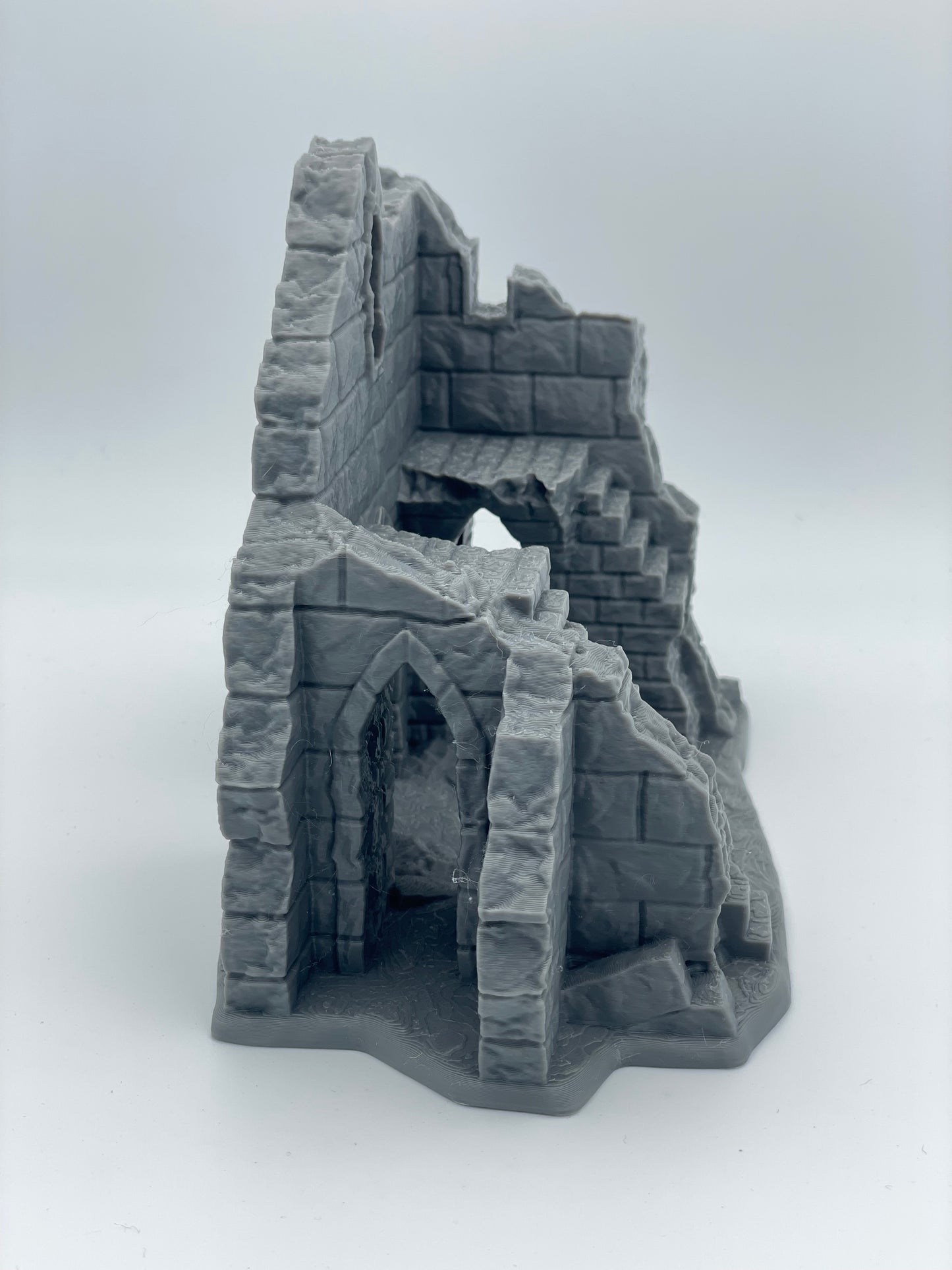 Product photo Tabletop 28mm The Printing Goes Ever On (TPGEO) 0: Ruin E - Debris of a medieval town - Destroyed house