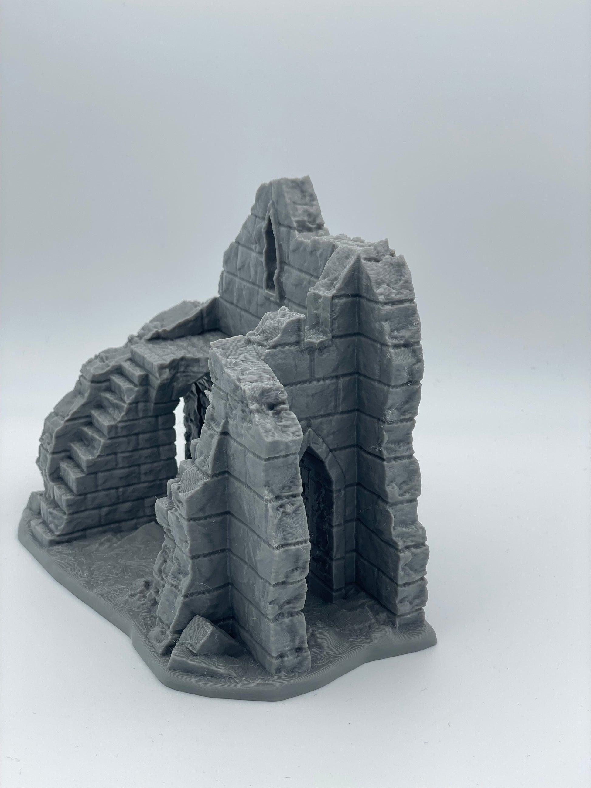 Product photo Tabletop 28mm The Printing Goes Ever On (TPGEO) 0: Ruin E - Debris of a medieval town - Destroyed house