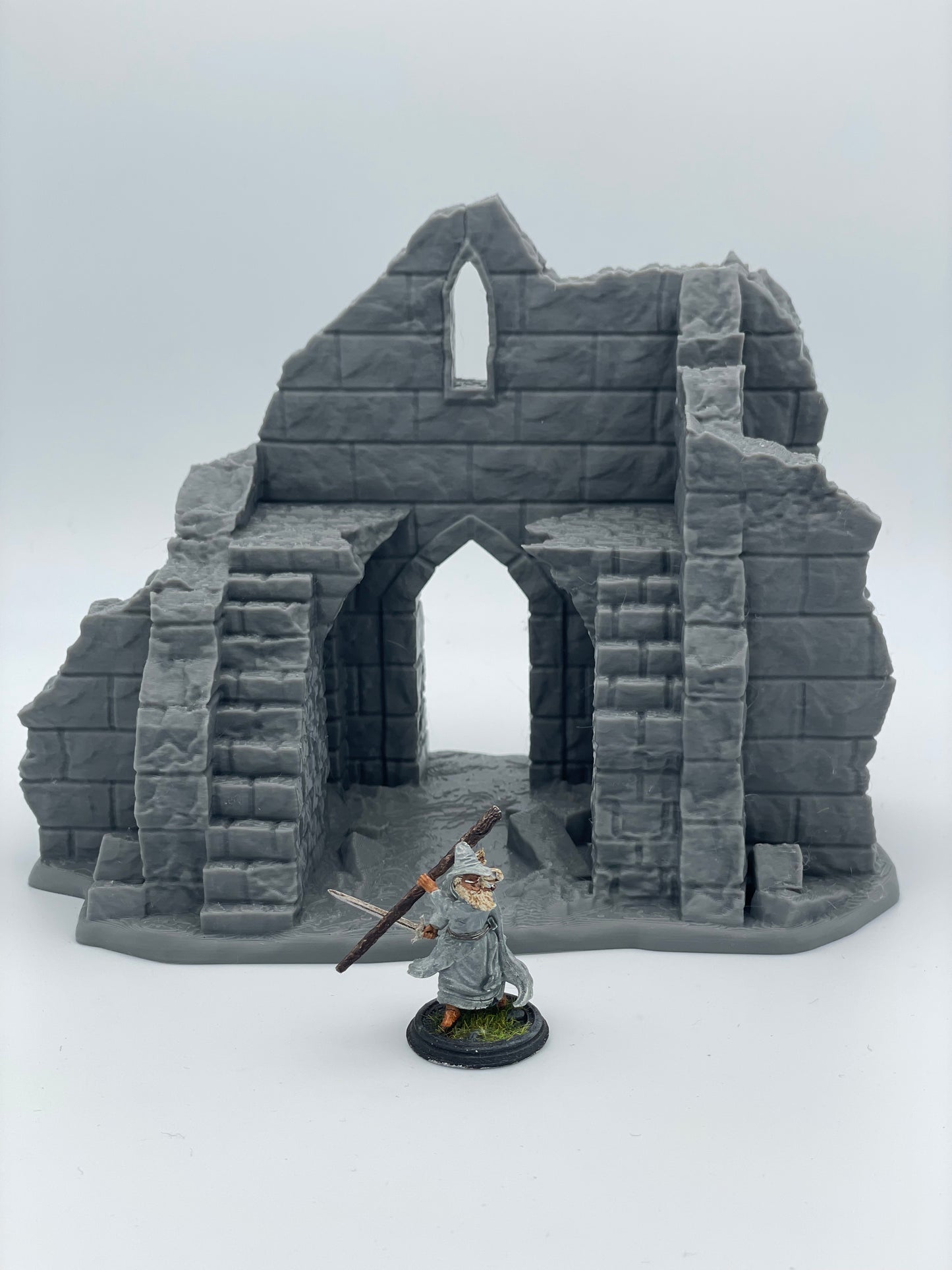Product photo Tabletop 28mm The Printing Goes Ever On (TPGEO) 0: Ruin E - Debris of a medieval town - Destroyed house