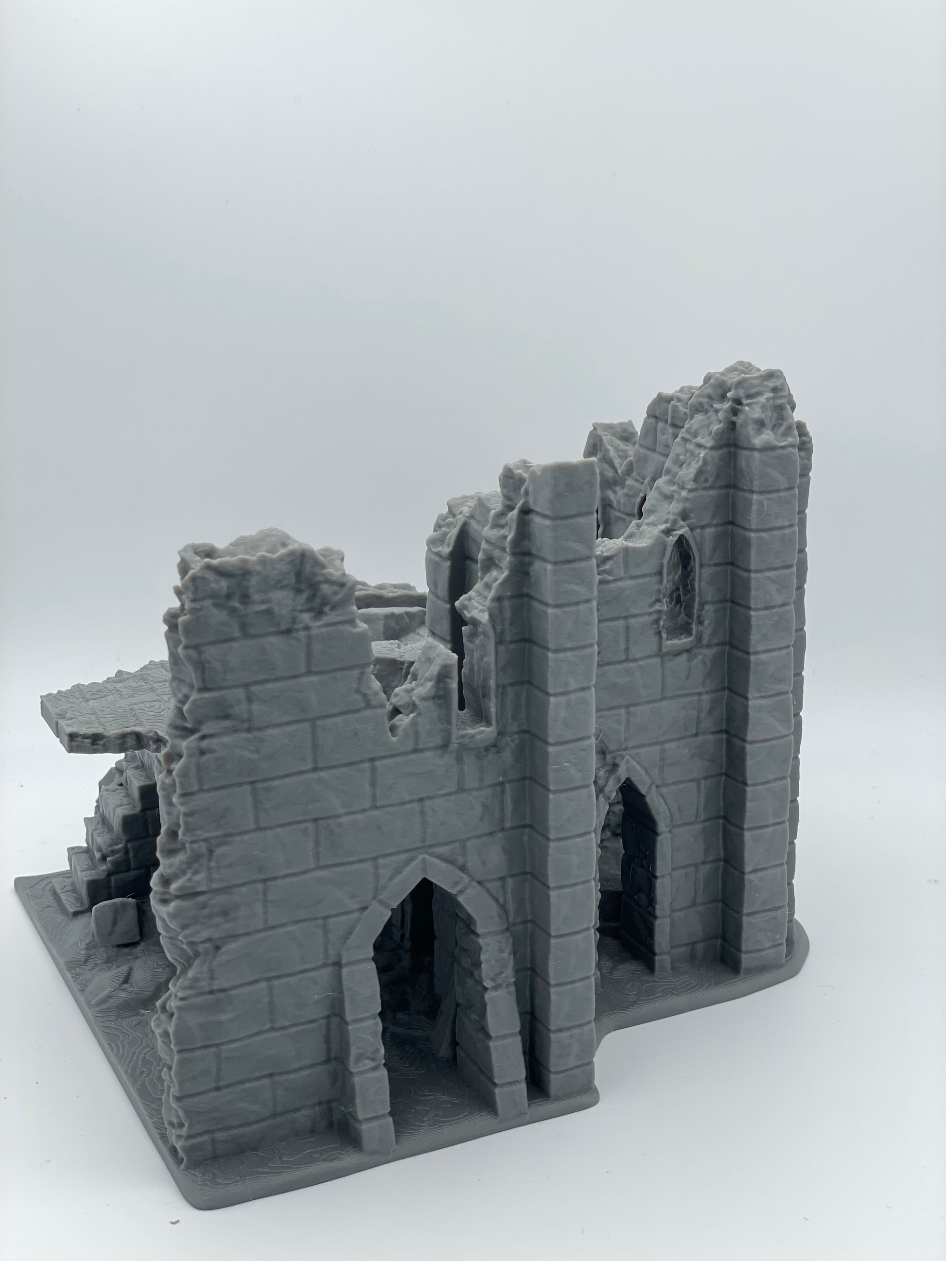 Product photo Tabletop 28mm The Printing Goes Ever On (TPGEO) 0: Ruin E - Debris of a medieval town - Destroyed house